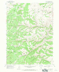 1968 Map of Dairy Ridge, Rich County, UT — High-Res, 1971 Print | Pastmaps